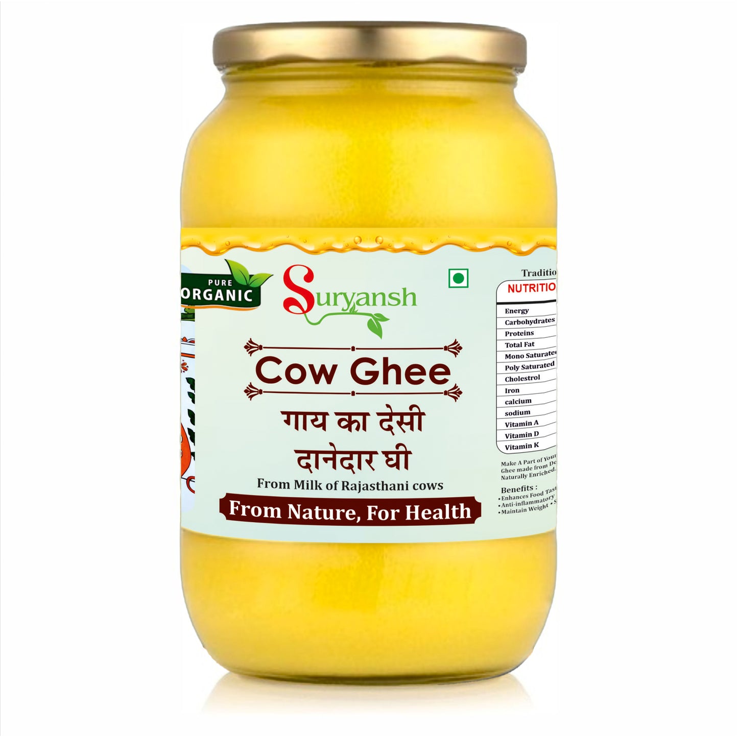 Desi Cultured Cow Ghee