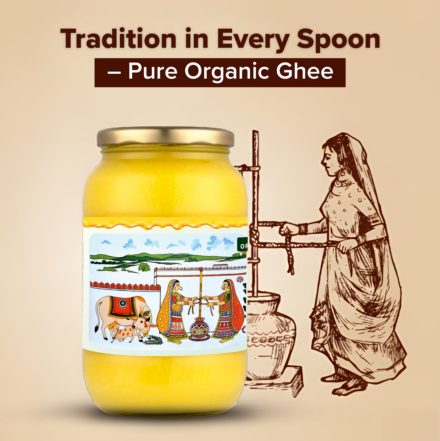 Desi Cultured Cow Ghee