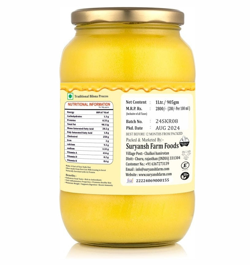 Desi Cultured Cow Ghee